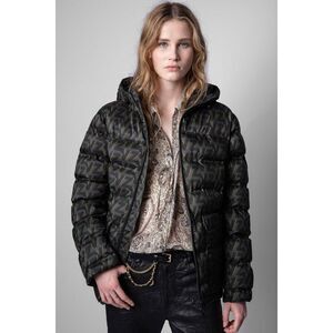 Nwt ZADIG&VOLTAIRE  Bowie Branded Shell Jacket Size Large